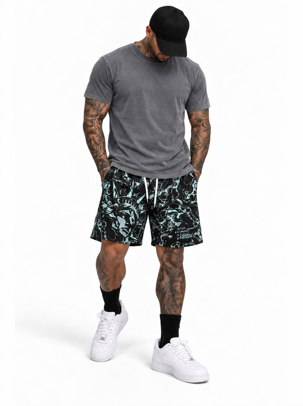 Pursuit of Freedom Designer Athletic Long Shorts