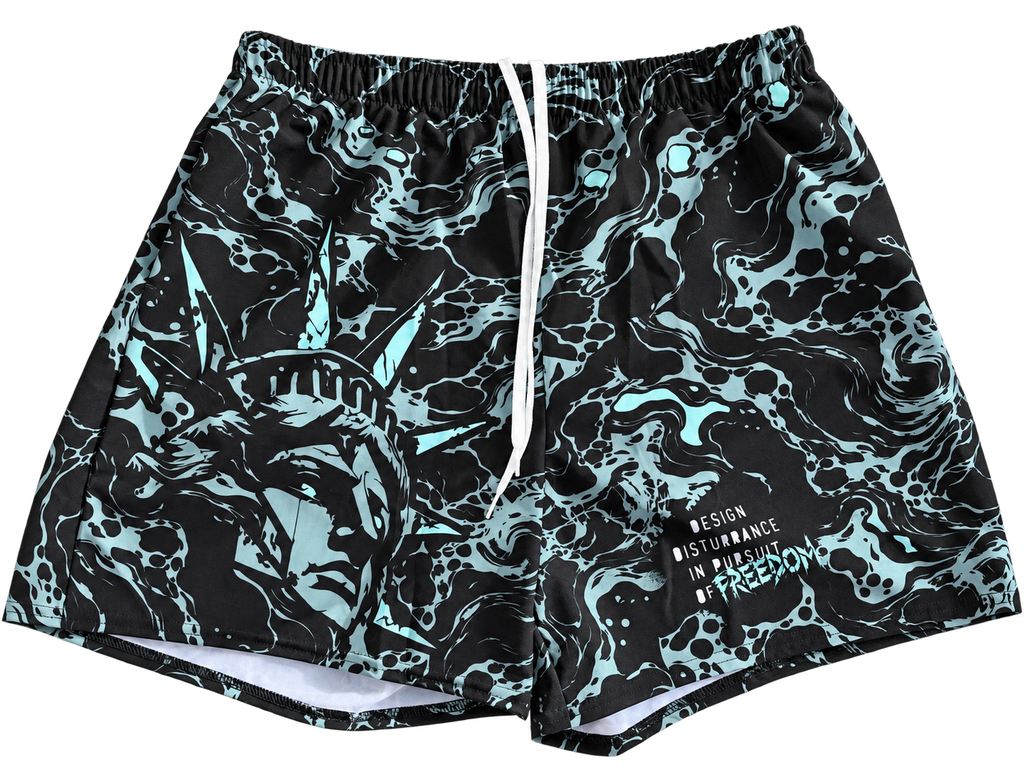 Pursuit of Freedom Designer Athletic Long Shorts
