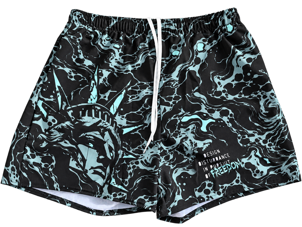 Pursuit of Freedom Designer Athletic Long Shorts
